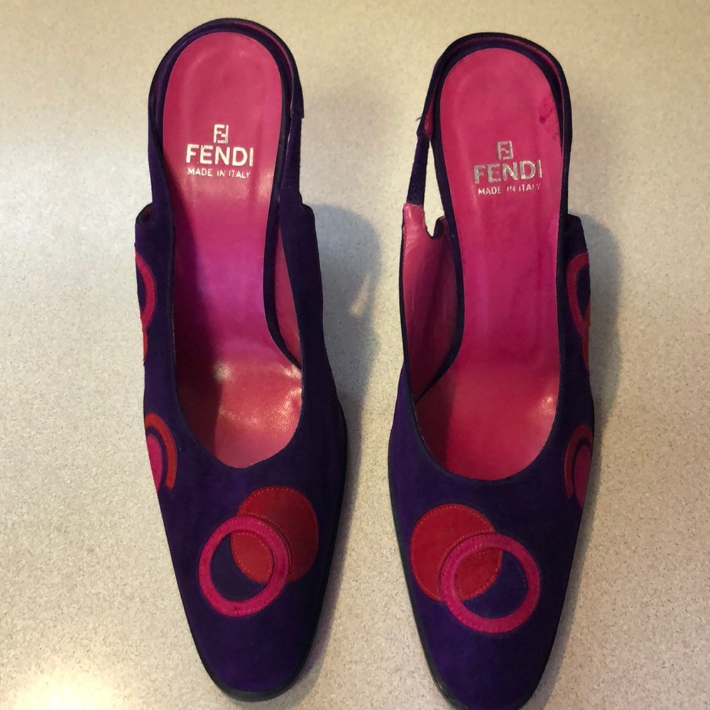 Fendi Purple and Red Heels